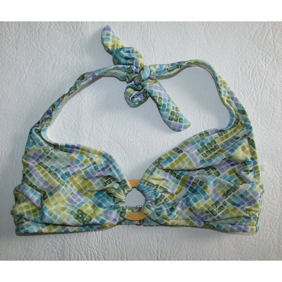 INC Tiled Look Halter Bikini - Sz XS - NEW - Picture 9 of 13